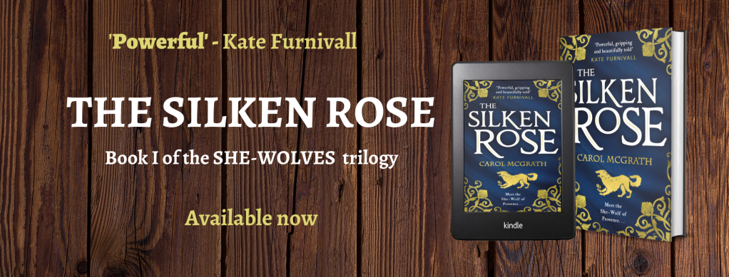 Silken Rose Carol McGrath banner